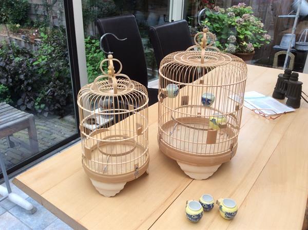 Grote foto handgemaakte bamboe vogel kooien dieren en toebehoren hokken en kooien