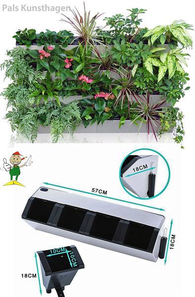 Grote foto groene muur verticale tuin plantenbak tuin en terras tuindecoratie