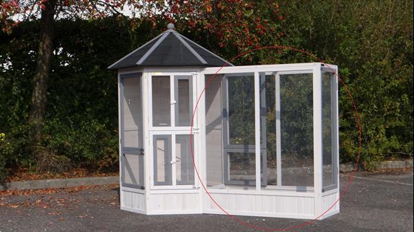 Grote foto voliere vogelkooi hannah met ren white grey dieren en toebehoren hokken en kooien