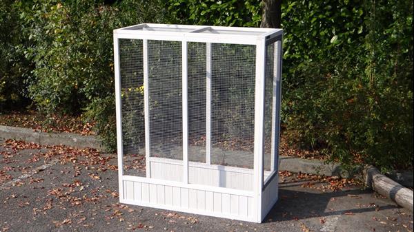 Grote foto voliere vogelkooi hannah met ren white grey dieren en toebehoren hokken en kooien