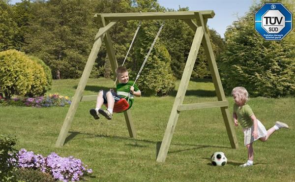 Grote foto enkele schommel prestige garden easy swing kinderen en baby houten speelgoed