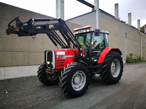 Grote foto tractor massey ferguson 8120 met voorlader agrarisch tractoren
