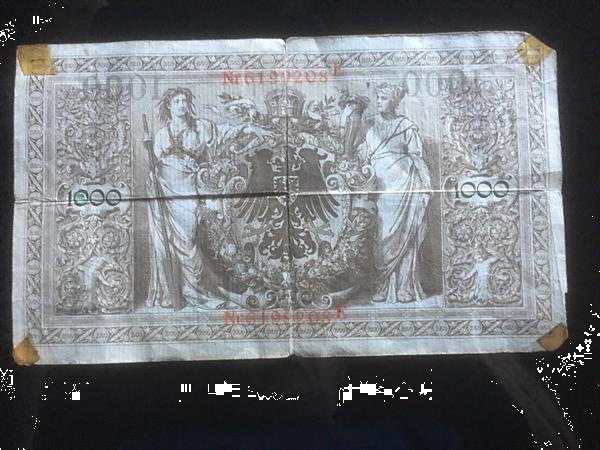 Grote foto reichsbanknote 1000 uit 1910 verzamelen overige verzamelingen