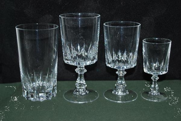 Grote foto glas servies 30 delig cristal dargues louvre antiek en kunst glas en kristal
