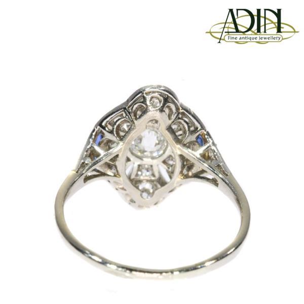 Grote foto vintage ring met diamant en saffier sieraden tassen en uiterlijk ringen voor haar