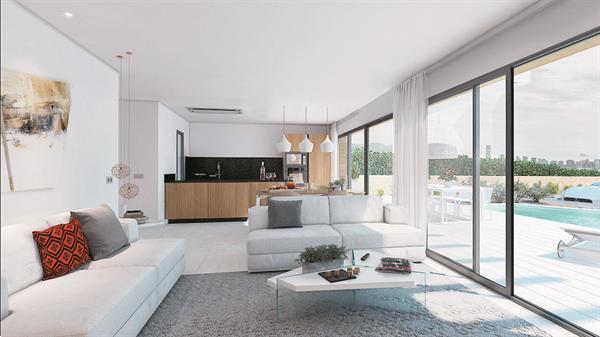 Grote foto moderne gelijksvloerse villa costa blanca huizen en kamers nieuw europa
