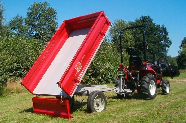 Grote foto aanhangwagen voor compact tractor 1000 kg laadvermogen heavy tuin en terras grasmaaiers