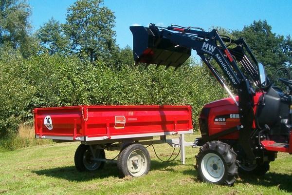 Grote foto aanhangwagen voor compact tractor 1000 kg laadvermogen heavy tuin en terras grasmaaiers