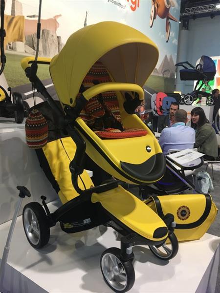 Grote foto nieuwe mima xari stroller limited edition geel kinderen en baby kinderwagens