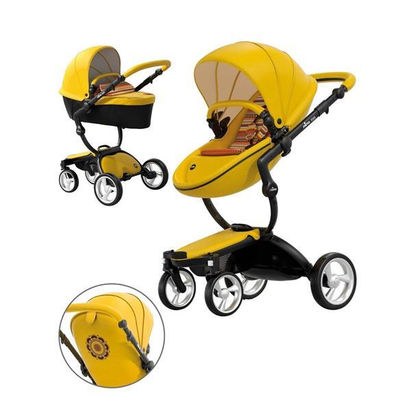 Grote foto nieuwe mima xari stroller limited edition geel kinderen en baby kinderwagens