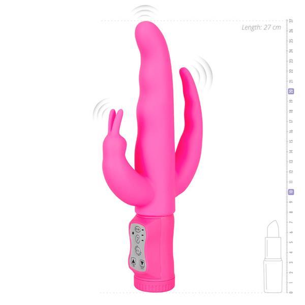 Grote foto aanbieding triple vibe tarzan roze erotiek dildo