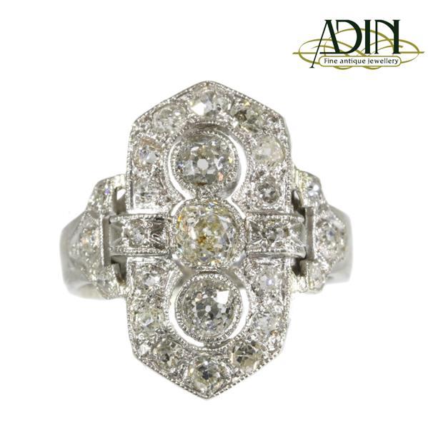 Grote foto verlovingsringen met diamant uit het art deco sieraden tassen en uiterlijk ringen voor haar