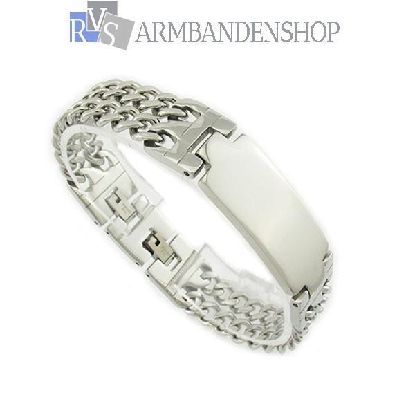 Grote foto div heren armband rvs stainless steel zilver look sieraden tassen en uiterlijk armbanden voor hem