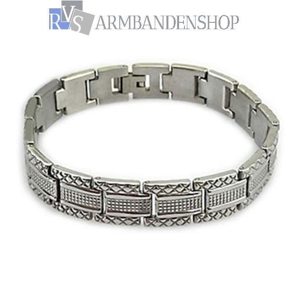 Grote foto div heren armband rvs stainless steel zilver look sieraden tassen en uiterlijk armbanden voor hem