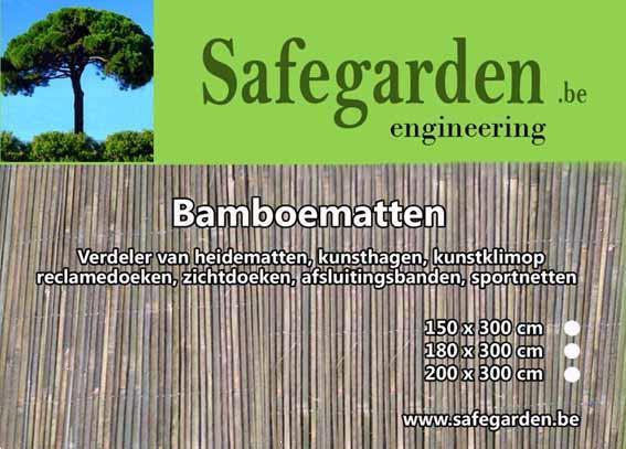 Grote foto bamboematten safegarden terrasscherm 20 tuin en terras hekken en schuttingen