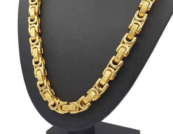 Grote foto heren koningsketting schakel 61 cm 316l staal sieraden tassen en uiterlijk kettingen