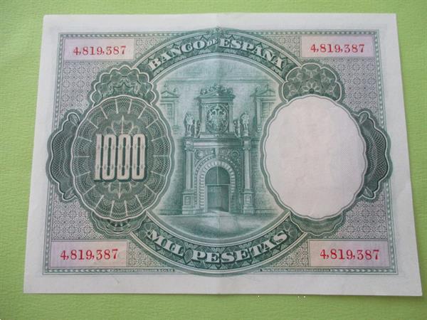 Grote foto spanje 1000 pesetas 01.07.1925 carlos i 070 au postzegels en munten niet eurobiljetten