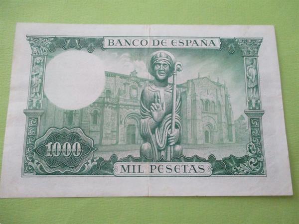 Grote foto spanje 1000 pesetas 1965 san isidoro xf postzegels en munten niet eurobiljetten