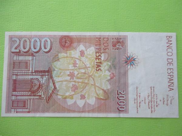 Grote foto spanje 2000 pesetas 1992 celestino mutis unc postzegels en munten niet eurobiljetten
