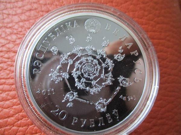 Grote foto belarus 2011 arabic dance 20 roubles zilver postzegels en munten niet euromunten
