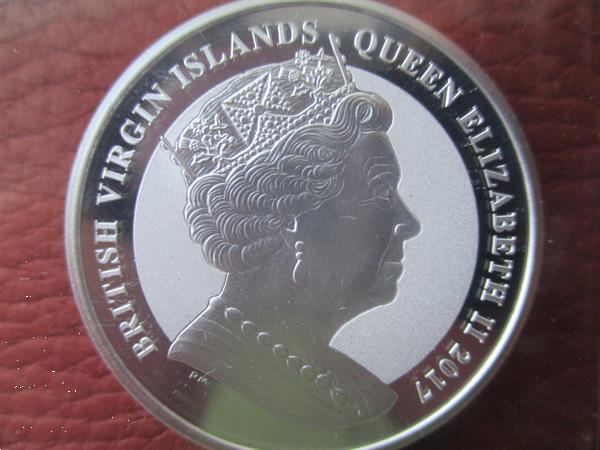 Grote foto british virgin islands 1 dollar 1 oz pegasus 2017 postzegels en munten amerika
