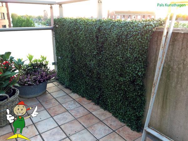 Grote foto kunsthaag als privacyscherm of tuindecoratie tuin en terras hekken en schuttingen