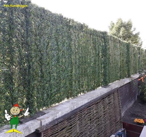 Grote foto kunsthaag op rol als privacyscherm windscherm tuin en terras hekken en schuttingen