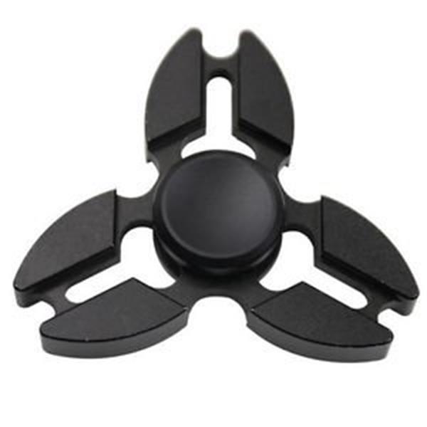 Grote foto falcon tri fidget hand spinner anti stress draaier toy zwart verzamelen speelgoed