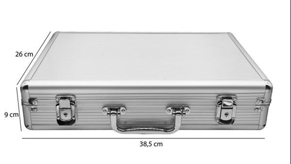 Grote foto aluminium koffer voor armbanden horloges sieraden tassen en uiterlijk koffers
