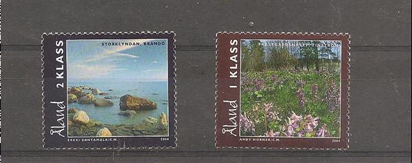 Grote foto aland natuur 2004 postzegels en munten scandinavi