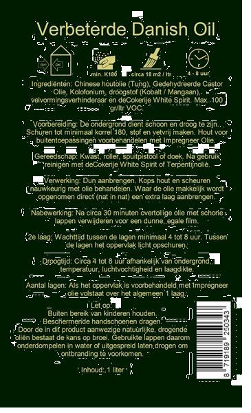 Grote foto verbeterde danish oil 1 liter huis en inrichting overige huis en inrichting