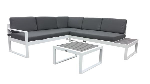 Grote foto aluminium hoek loungeset wit lisse eur 579 tuin en terras tuinmeubelen