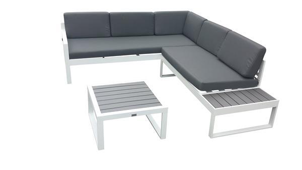 Grote foto aluminium hoek loungeset wit lisse eur 579 tuin en terras tuinmeubelen