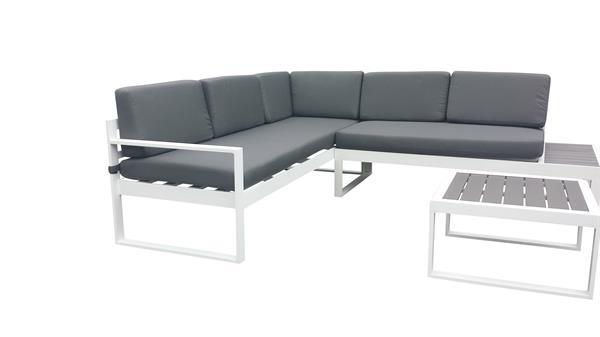 Grote foto aluminium hoek loungeset wit lisse eur 579 tuin en terras tuinmeubelen