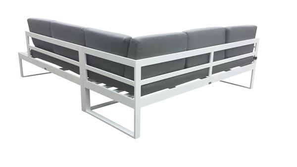 Grote foto aluminium hoek loungeset wit lisse eur 579 tuin en terras tuinmeubelen