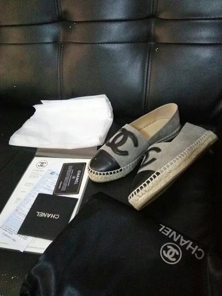 Grote foto new chanel espadrilles chanel espadrille flats. kleding dames schoenen