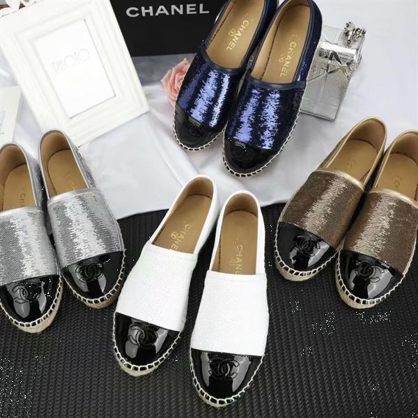 Grote foto new chanel espadrilles chanel espadrille flats. kleding dames schoenen