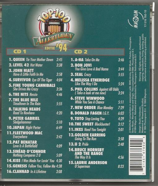 Grote foto het beste uit de top 100 1994 cd en dvd verzamelalbums