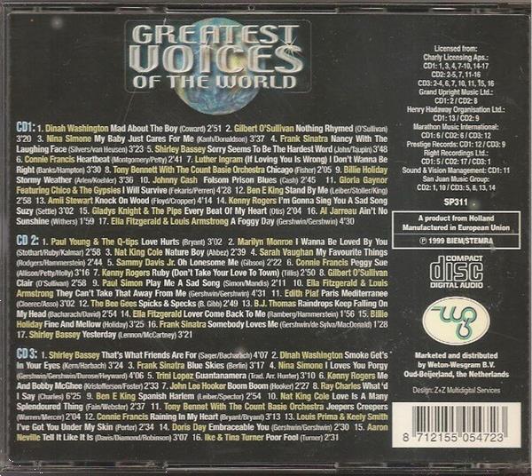 Grote foto greatest voices of the world cd en dvd verzamelalbums