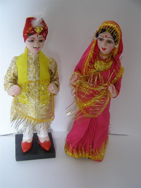 Grote foto maharadja uit india verzamelen poppen