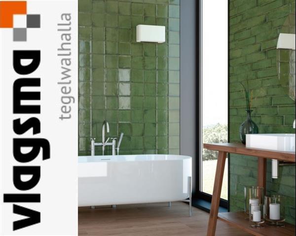 Grote foto olijf groene nostalgische badkamertegels doe het zelf en verbouw tegels