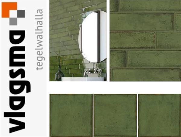 Grote foto olijf groene nostalgische badkamertegels doe het zelf en verbouw tegels