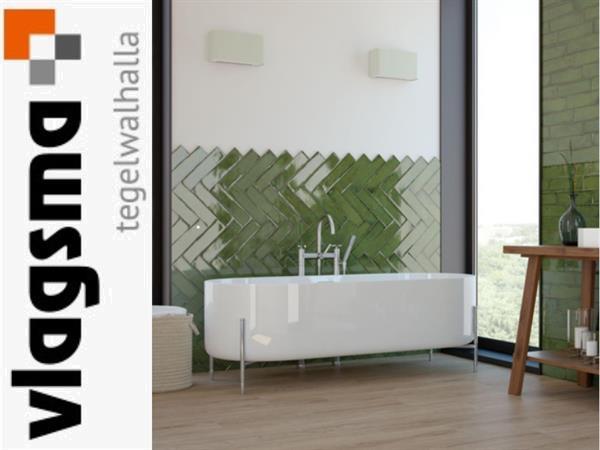 Grote foto olijf groene nostalgische badkamertegels doe het zelf en verbouw tegels