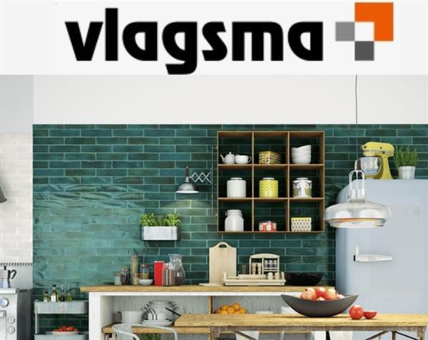 Grote foto groene wandtegels 7 5x30 steensverband cifre doe het zelf en verbouw tegels