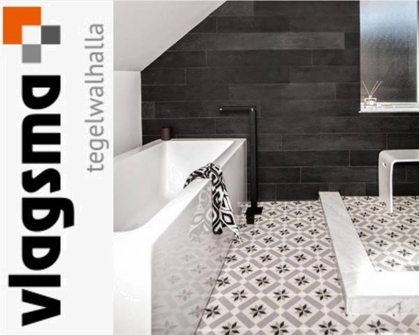 Grote foto zwart witte portugese stervormige 20x20 cm vives doe het zelf en verbouw tegels