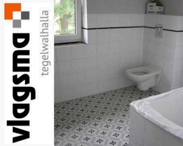 Grote foto zwart witte portugese stervormige 20x20 cm vives doe het zelf en verbouw tegels