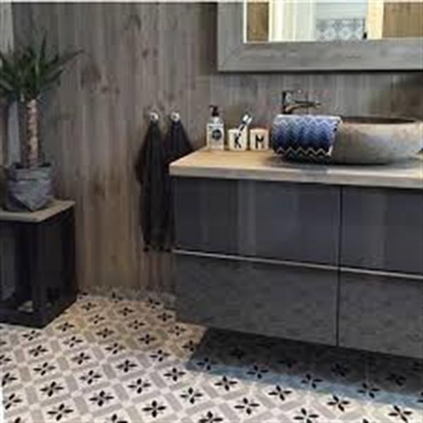 Grote foto zwart witte portugese stervormige 20x20 cm vives doe het zelf en verbouw tegels