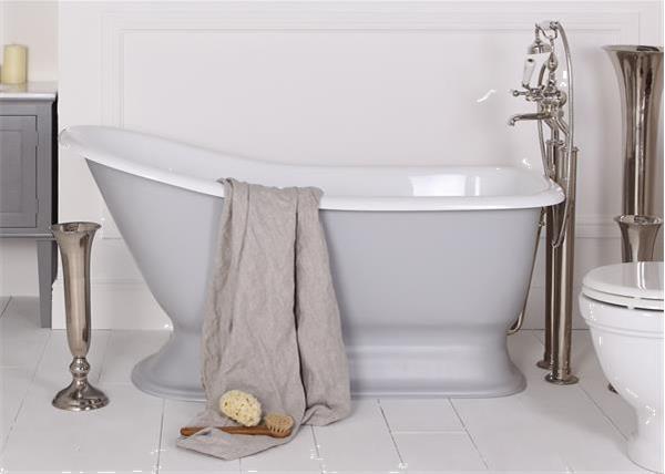 Grote foto bad op pootjes vrijstaand bad klassieke badkamer huis en inrichting complete badkamers