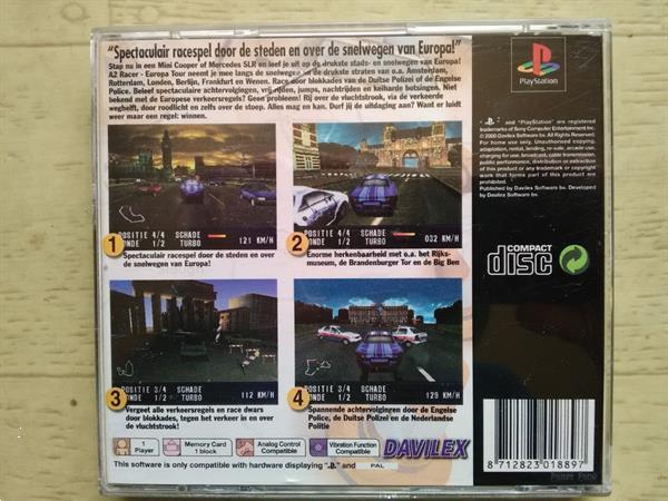 Grote foto ps1 a2 racer europa tour spelcomputers games playstation