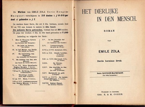 Grote foto 3 boeken van emile zola begin 20ste eeuw boeken literatuur